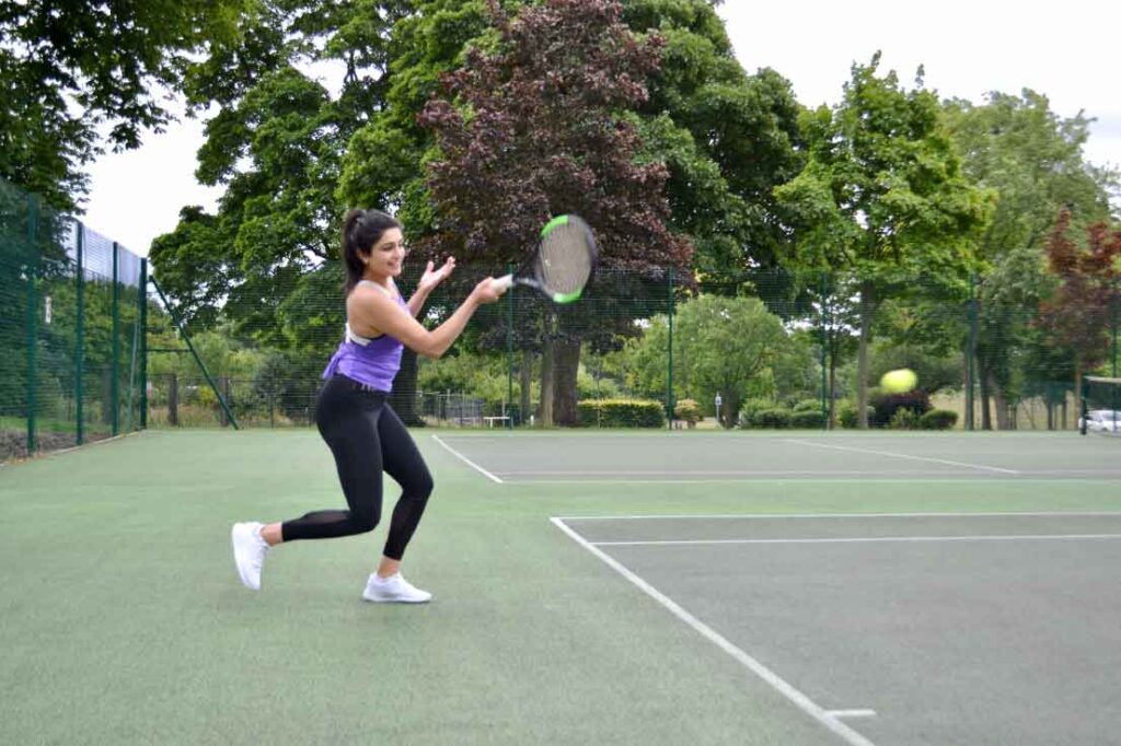 Inspiring greatness - Melissa playing tennis